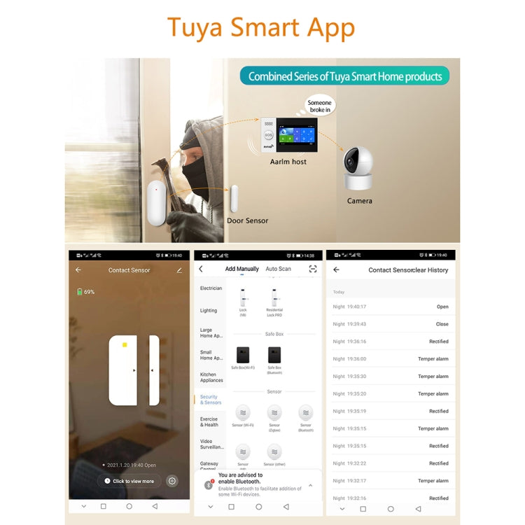 PB-69W WIFI Smart Wireless Magnetic Door and Window Sensor, PB-69W PB-69W WIFI Smart Wireless Magnetic Door and Window Sensor, PB-69W